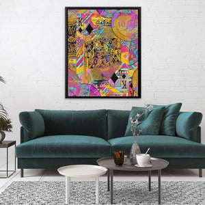 Pink King of Diamonds - Luxury Wall Art