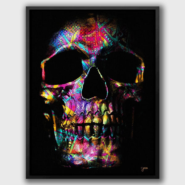 Pink Money Skull in a room