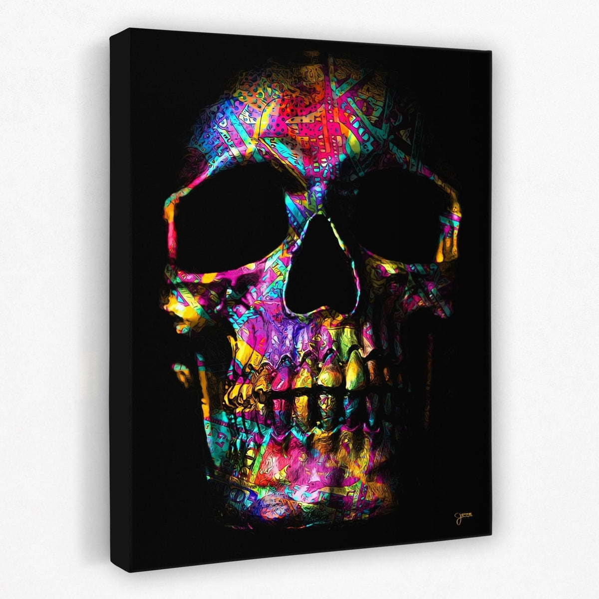 Pink Money Skull - Luxury Wall Art
