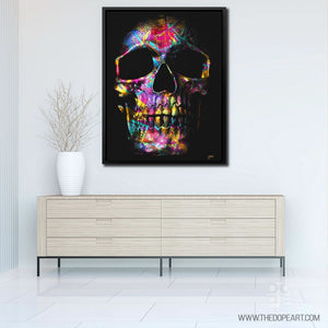 Pink Money Skull - Luxury Wall Art