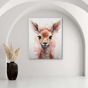 Pink Prancer - Pink Canvas Wall Art