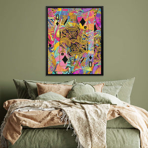 Pink Queen of Diamonds - Luxury Wall Art