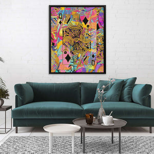 Pink Queen of Diamonds - Luxury Wall Art