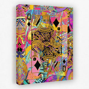 Pink Queen of Diamonds - Luxury Wall Art