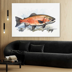 Pink Salmon - Luxury Wall Art