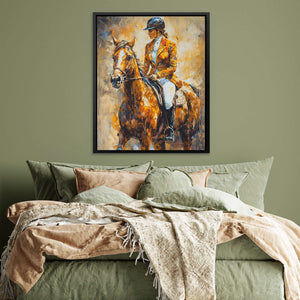 Power and Grace - Brown Canvas Wall Art