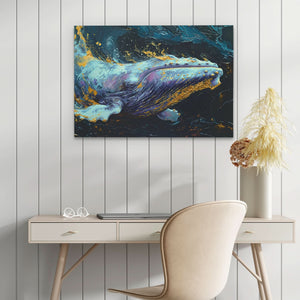 Purple Whale - Luxury Wall Art