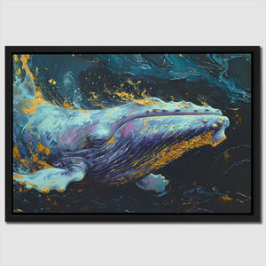 Purple Whale - Luxury Wall Art