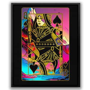 Queen of Spades Pink - Luxury Wall Art