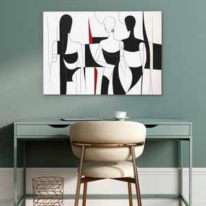 Radiant Femmes - White Wall Art