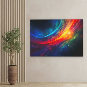 Radiant Journey - Abstract Colorful Canvas Wall Art