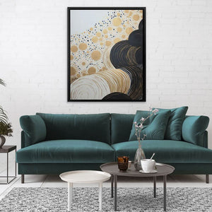 Radiant Pearl - Minimalist Earth Tones Canvas Wall Art