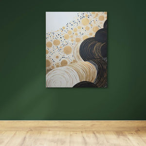 Radiant Pearl - Black Wall Art for Bathroom