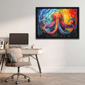 Rainbow Octopus - Luxury Wall Art