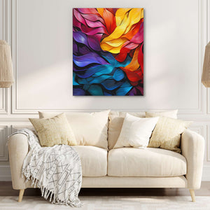 Rainbow Ribbons - Luxury Wall Art