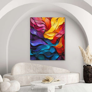 Rainbow Ribbons - Luxury Wall Art