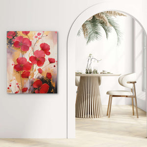Red Flowers - Luxury Wall Art