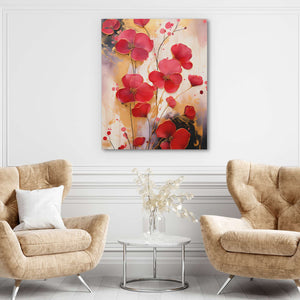 Red Flowers - Luxury Wall Art