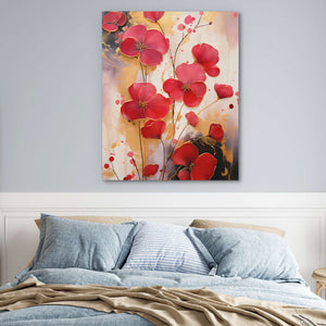 Red Flowers - Luxury Wall Art