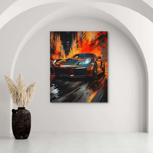 Red Lights - Orange Wall Art