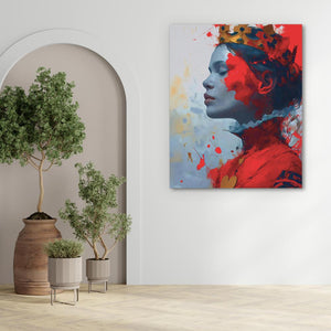 Red Queen of Hearts - Luxury Wall Art
