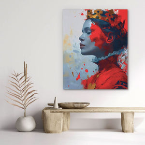 Red Queen of Hearts - Luxury Wall Art