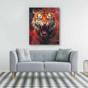 Red Tiger's Euphoria - Luxury Wall Art