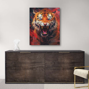 Red Tiger's Euphoria - Luxury Wall Art