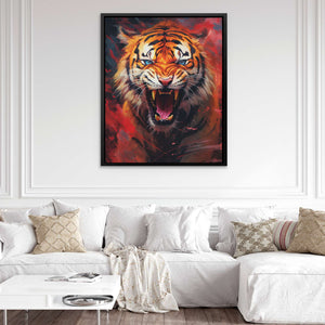 Red Tiger's Euphoria - Luxury Wall Art