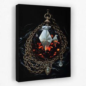 Regal Jewel - Red Jewel Canvas Print