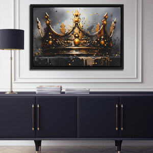 Royal Onyx - King and Queen Wall Art in Black Frame