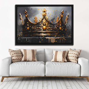 Royal Onyx - Black King and Queen Canvas Print
