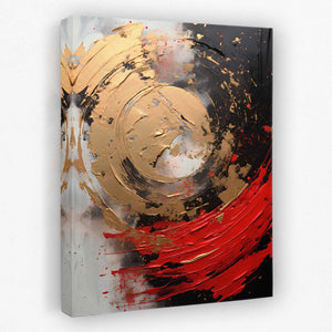 Ruby Essence - Vertical Canvas Wall Art