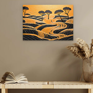 Saharan Desert - Large Abstract Canvas Print
