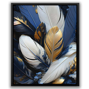 Sapphire Splendor - Abstract Blue Canvas Wall Art
