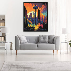 Seattle, City of Love - Luxury Wall Art