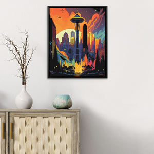 Seattle, City of Love - Luxury Wall Art