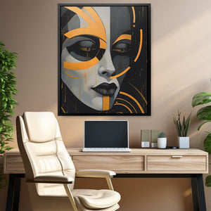 Shadowed Grace - Large Abstract Canvas Print