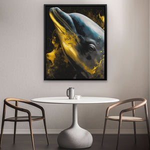 Shimmering Dolphin - Luxury Wall Art