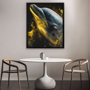 Shimmering Dolphin - Luxury Wall Art