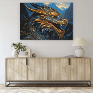 Shrouded Mystery - Blue Wall Art