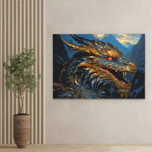 Shrouded Mystery - Horizontal Wall Art in Black Frame