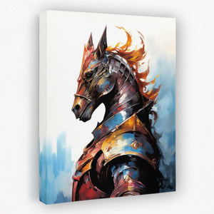Silent Knight - Chess Canvas Wall Art