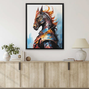 Silent Knight - Large Abstract Canvas Print