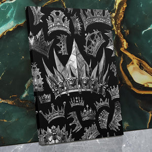 Silver King Crowns - Luxury Wall Art