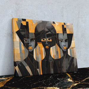 Sisterly Love - Black Person Canvas Print