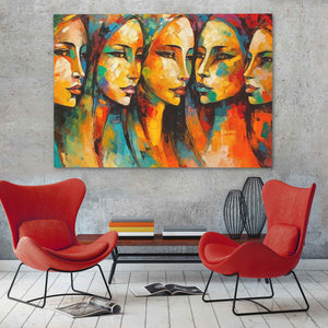 Sisters in Agreement - Luxury Wall Art