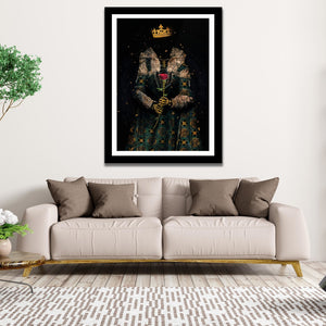 Skeleton Queen Semi-gloss Print - Luxury Wall Art