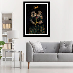 Skeleton Queen Semi - gloss Print - Luxury Wall Art