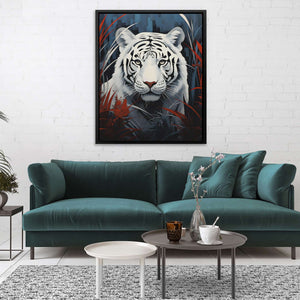 Snow Hunter - Blue Wall Art
